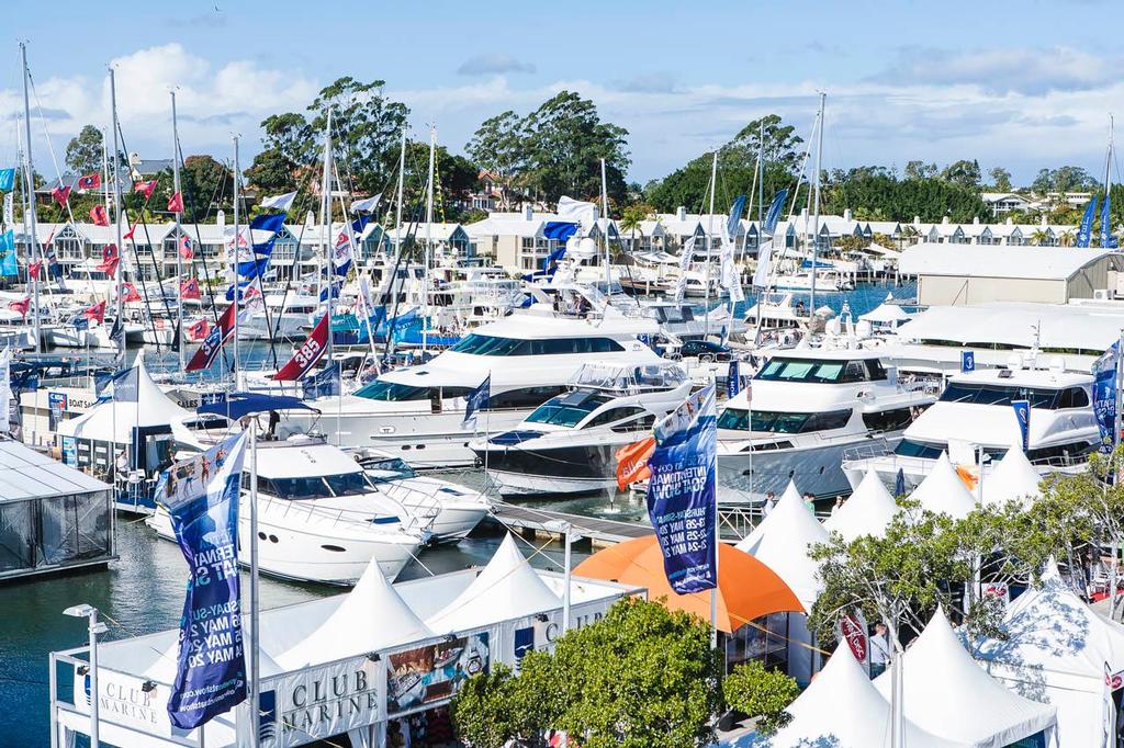 Overview of the marina - 2013 Sanctuary Cove International Boat Show © Mark Burgin
